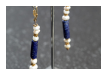 Ohrringe aus Indien, Material: Lapis, Perlen, 95,00 €  (Art: 900060029) 